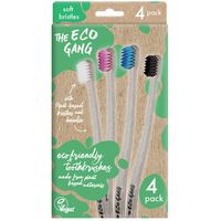 The Eco Gang Adult Plant-Based Toothbrushes - 4 pack
